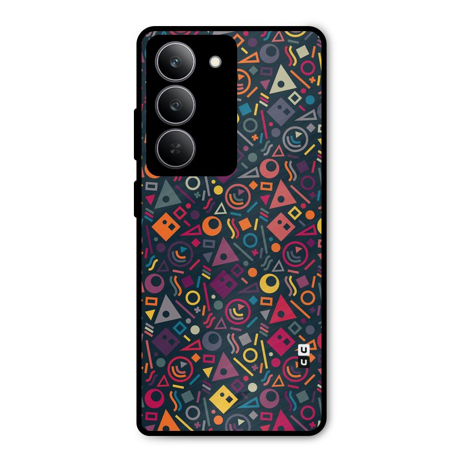 Abstract Figures Metal Back Case for Realme 14x