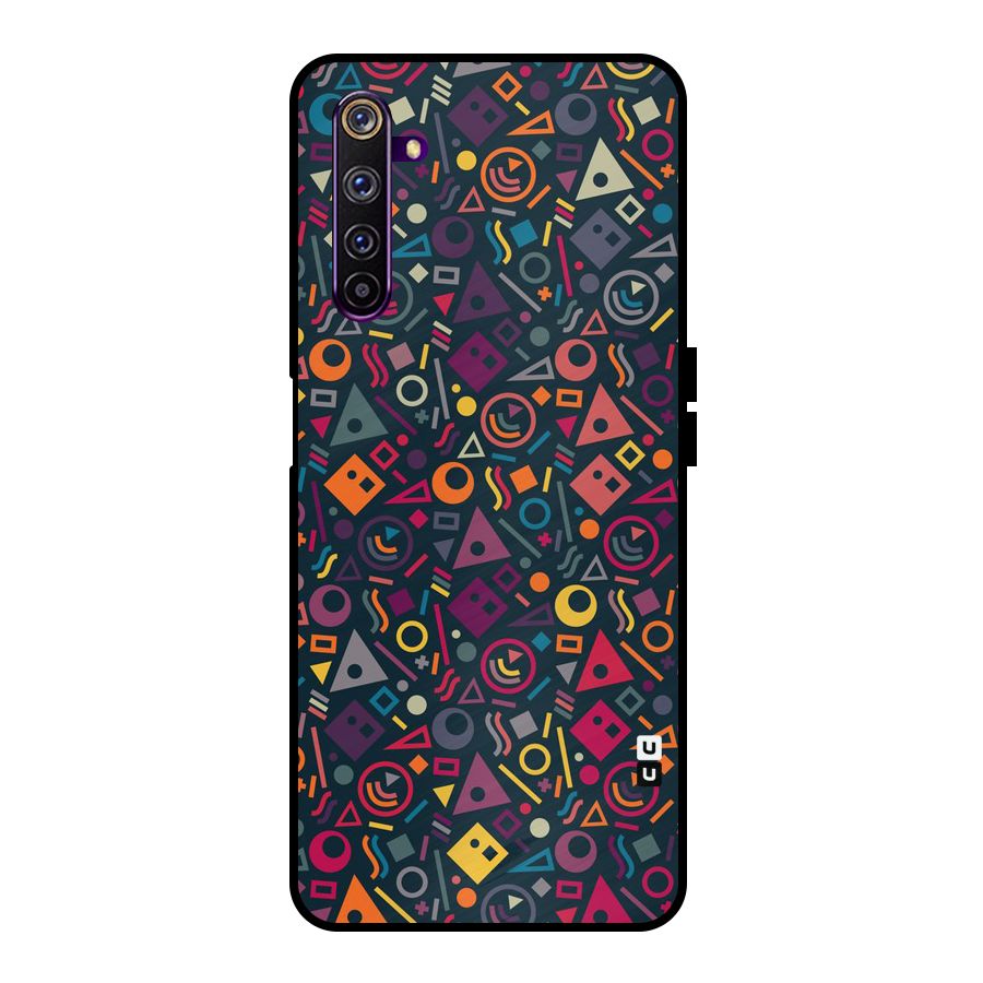Abstract Figures Metal Back Case for Realme 6 Pro