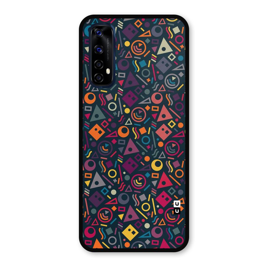 Abstract Figures Metal Back Case for Realme 7
