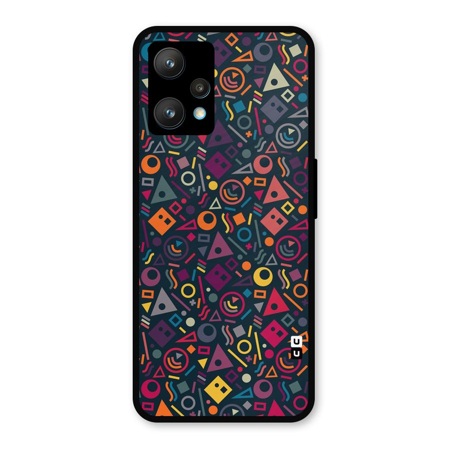 Abstract Figures Metal Back Case for Realme 9 Pro Plus 5G