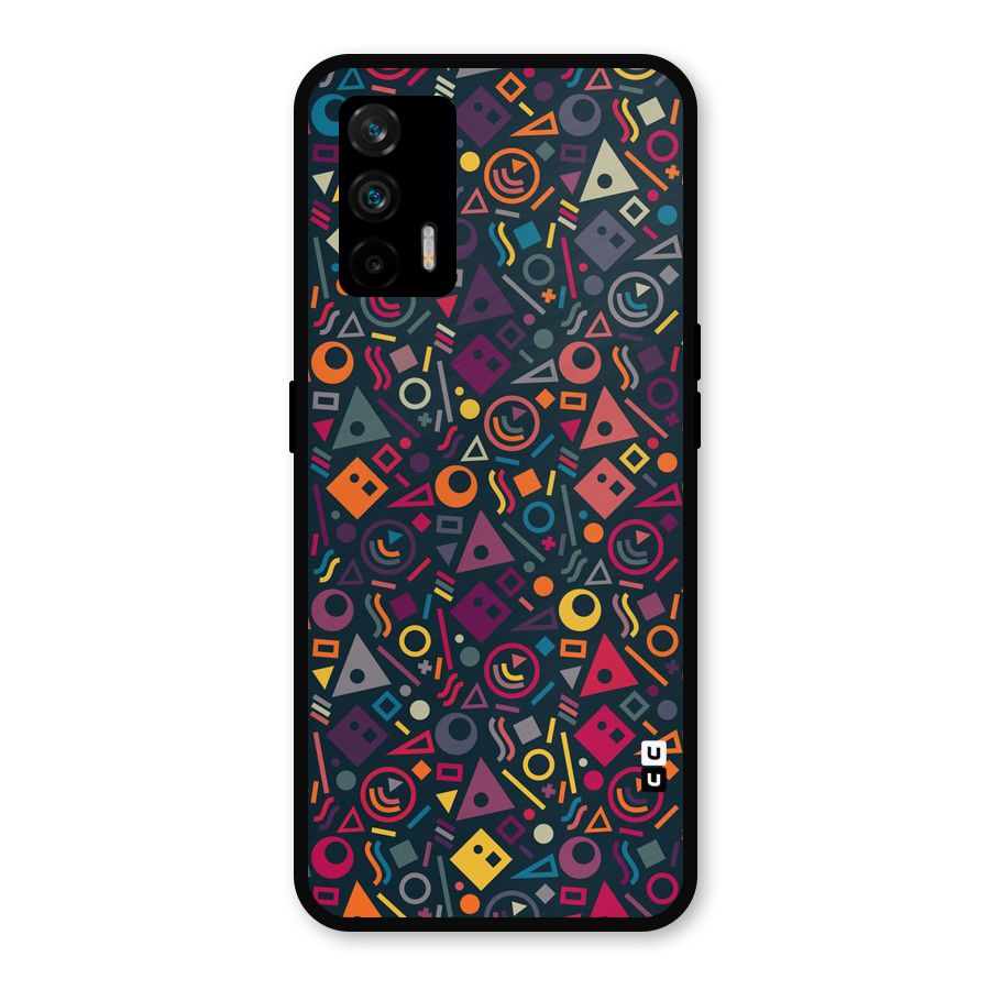 Abstract Figures Metal Back Case for Realme GT 5G