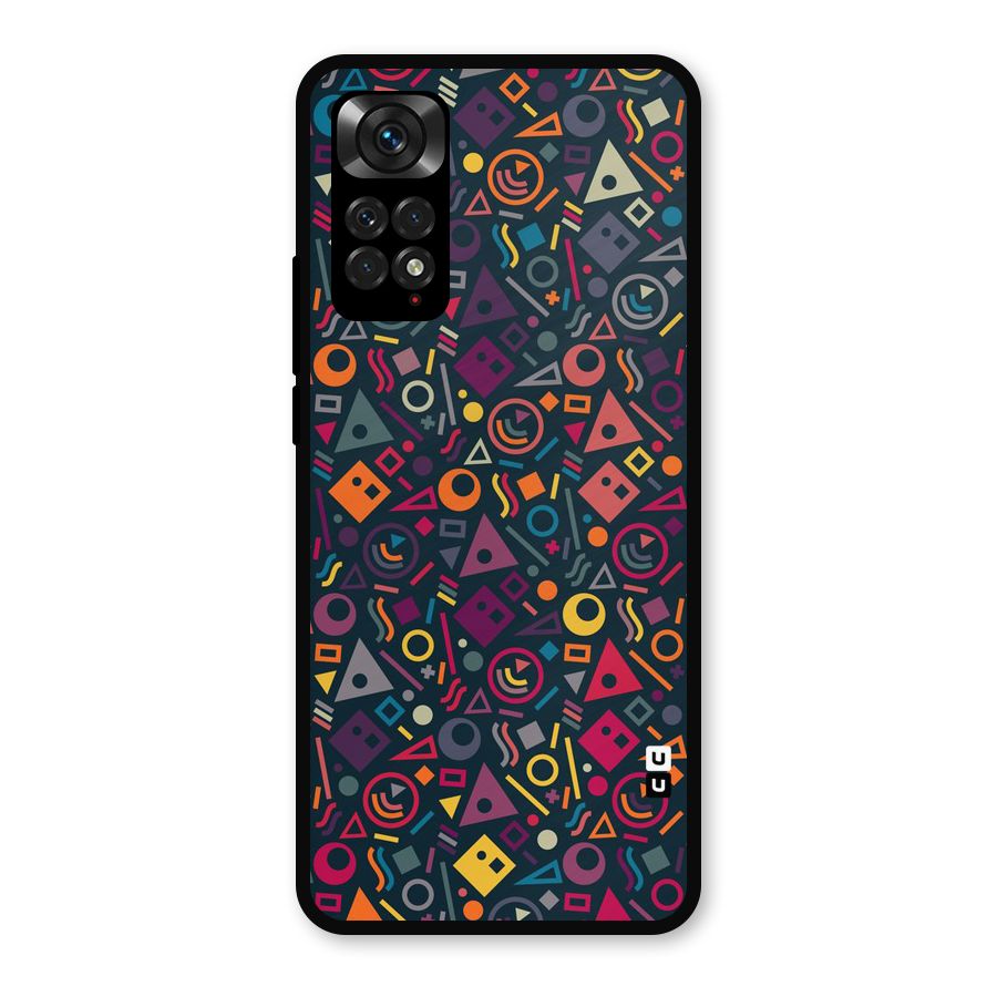 Abstract Figures Metal Back Case for Redmi Note 11s