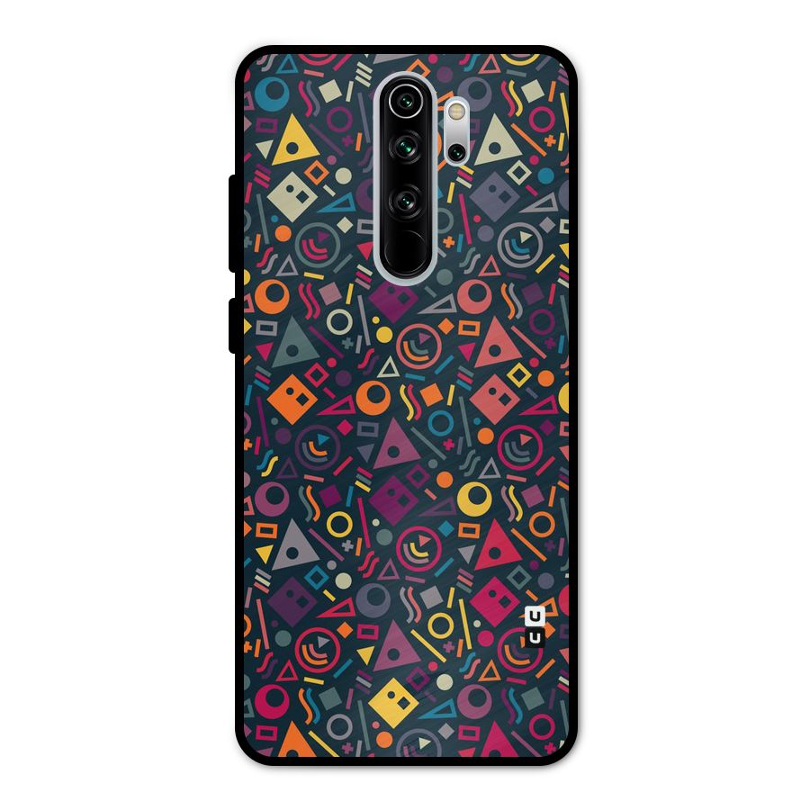 Abstract Figures Metal Back Case for Redmi Note 8 Pro