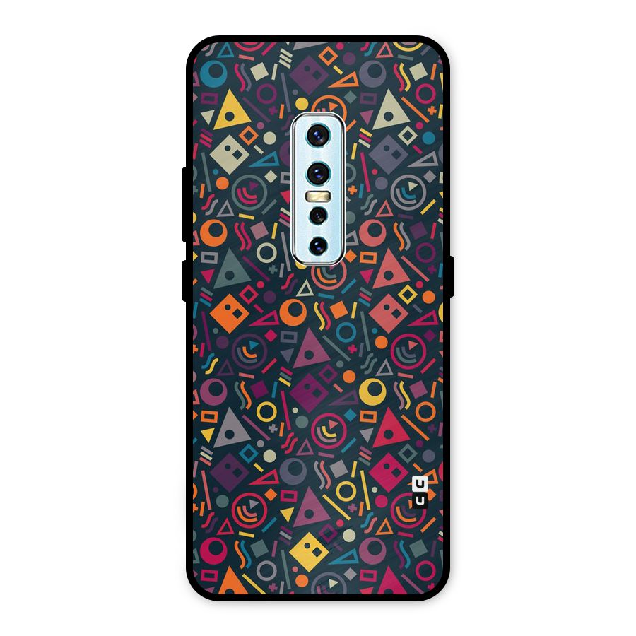 Abstract Figures Metal Back Case for Vivo V17 Pro