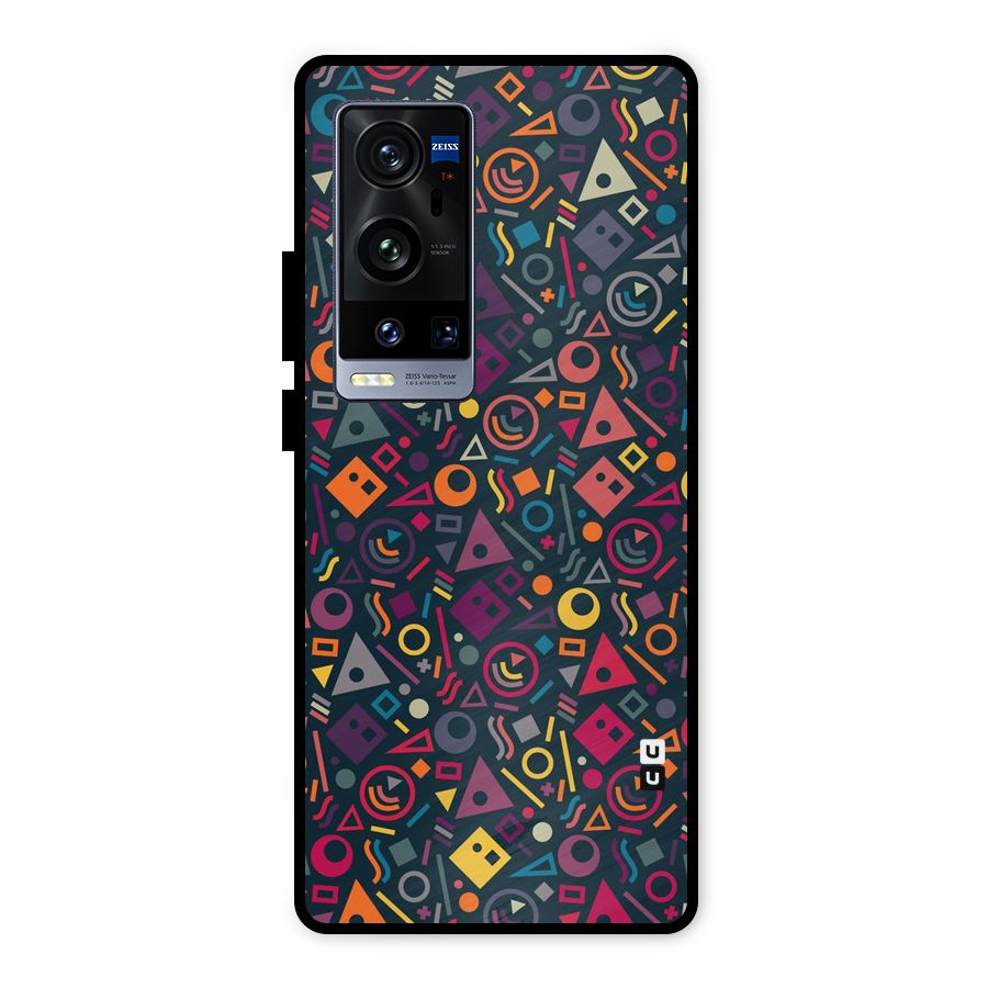Abstract Figures Metal Back Case for Vivo X60 Pro Plus