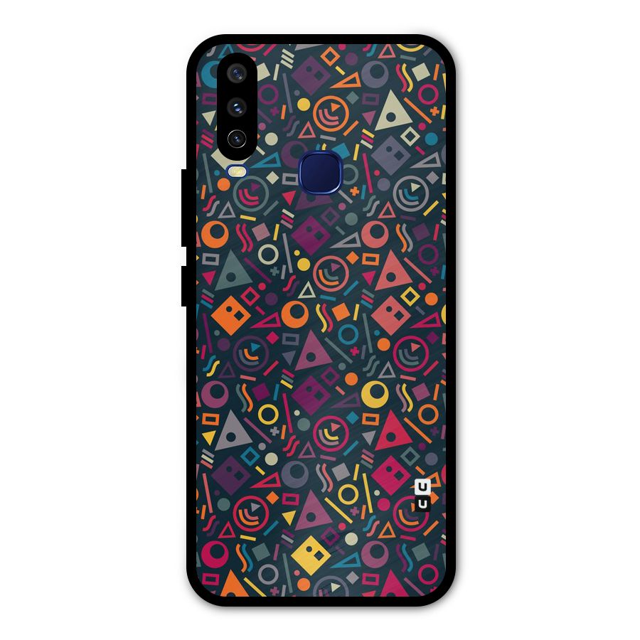 Abstract Figures Metal Back Case for Vivo Y15
