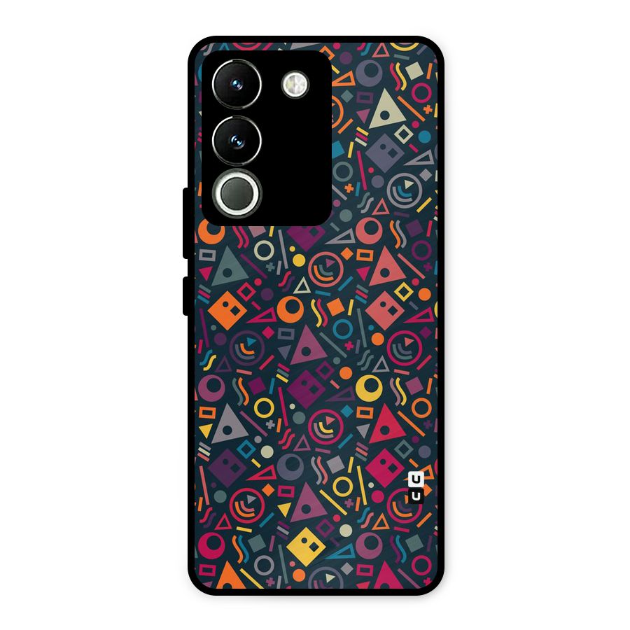 Abstract Figures Metal Back Case for Vivo Y200
