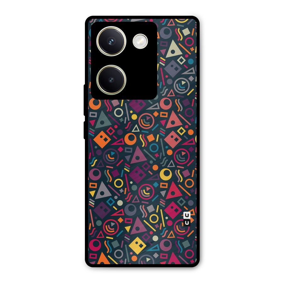 Abstract Figures Metal Back Case for Vivo Y200 Pro