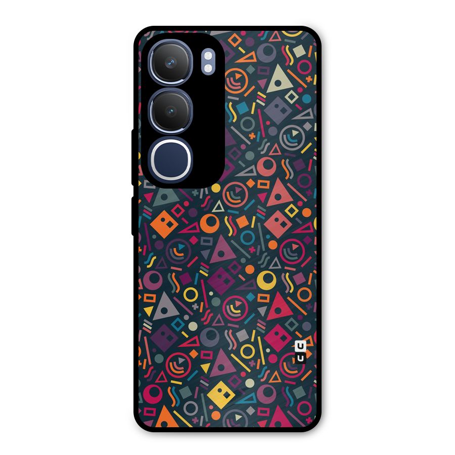 Abstract Figures Metal Back Case for Vivo Y29
