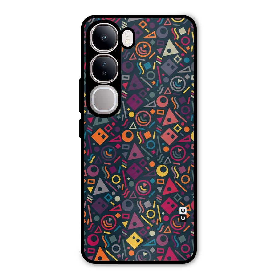 Abstract Figures Metal Back Case for Vivo Y300