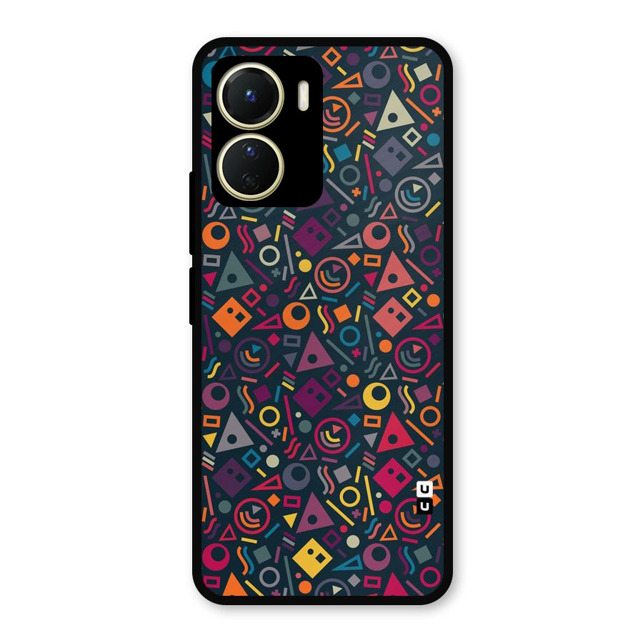 Abstract Figures Metal Back Case for Vivo Y56