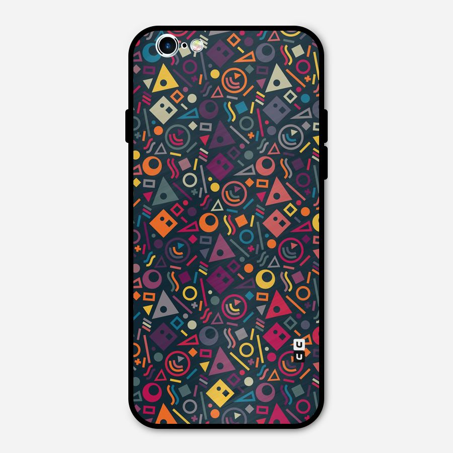 Abstract Figures Metal Back Case for iPhone 6 6s