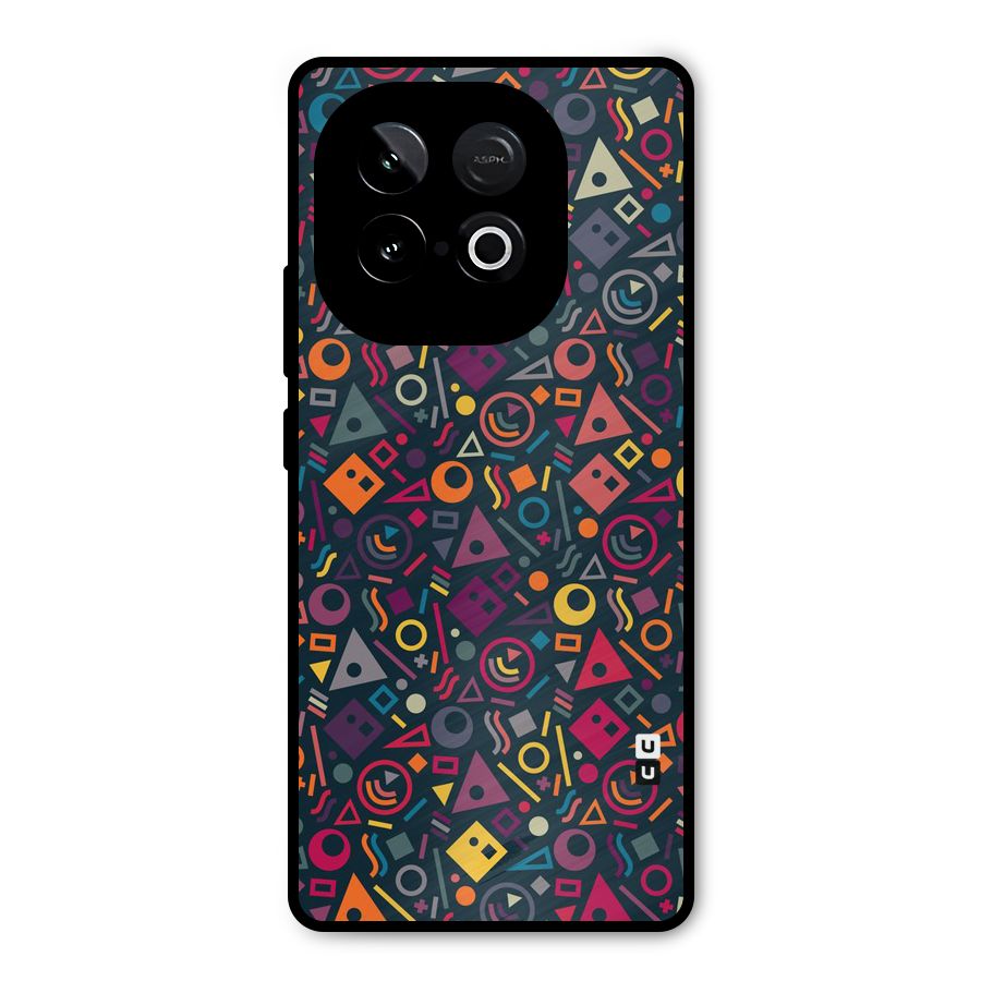 Abstract Figures Metal Back Case for iQOO Neo 10