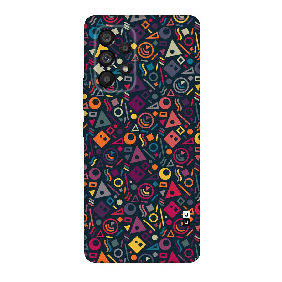 Abstract Figures Original Polycarbonate Back Case for Galaxy A53 5G