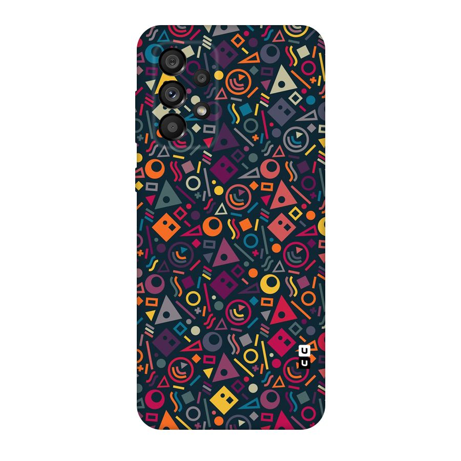 Abstract Figures Original Polycarbonate Back Case for Galaxy A73 5G