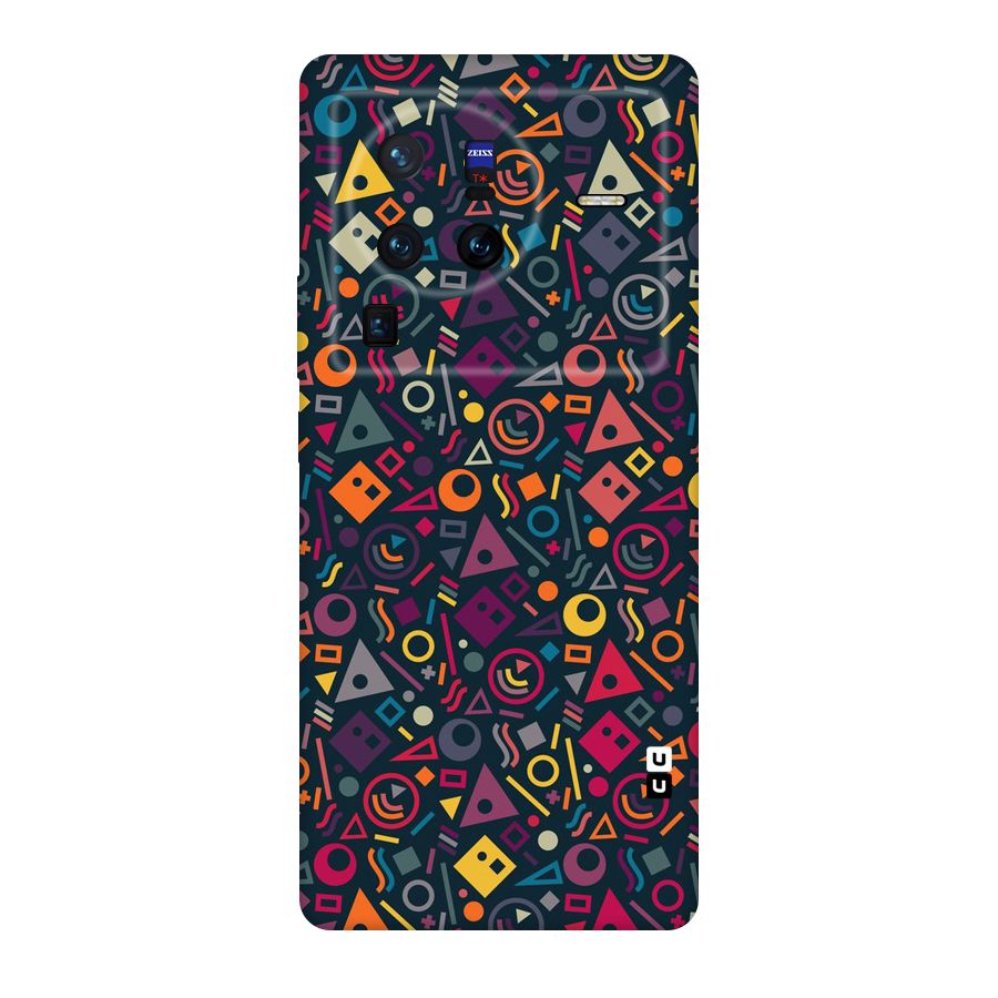 Abstract Figures Original Polycarbonate Back Case for Vivo X80
