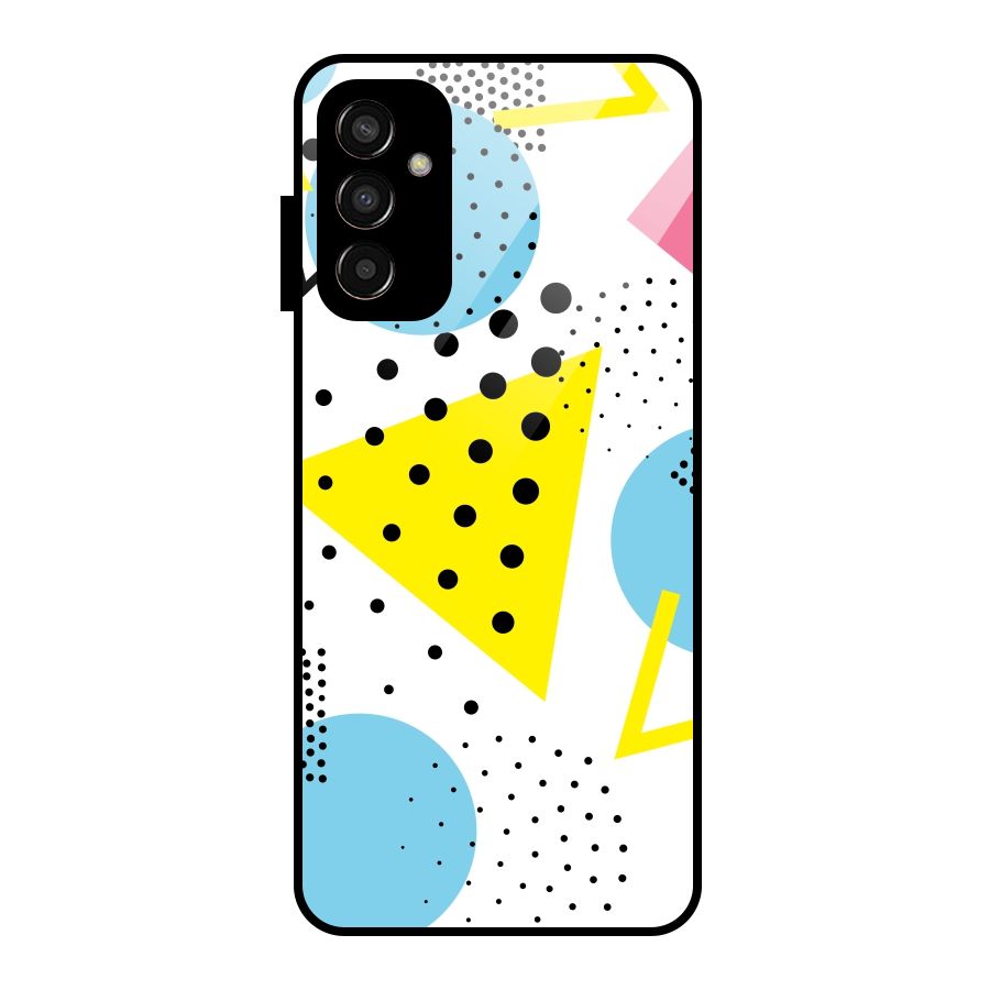 Abstract Geometry Glass Back Case for Galaxy F13