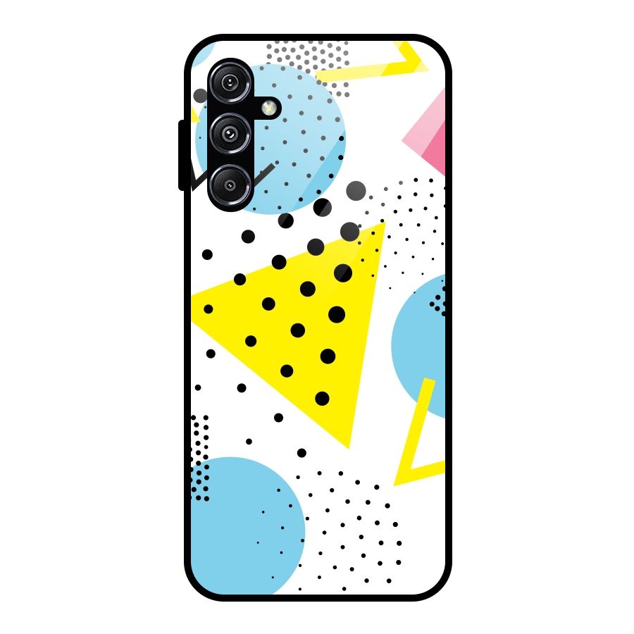 Abstract Geometry Glass Back Case for Galaxy M34 5G