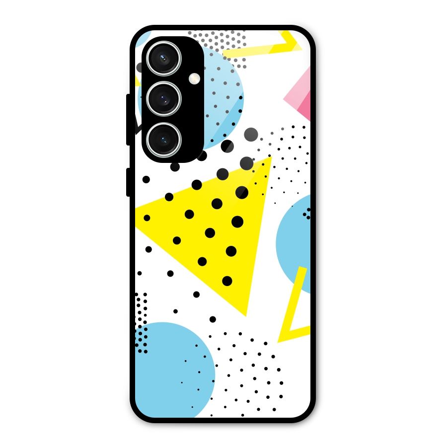 Abstract Geometry Glass Back Case for Galaxy S23 FE