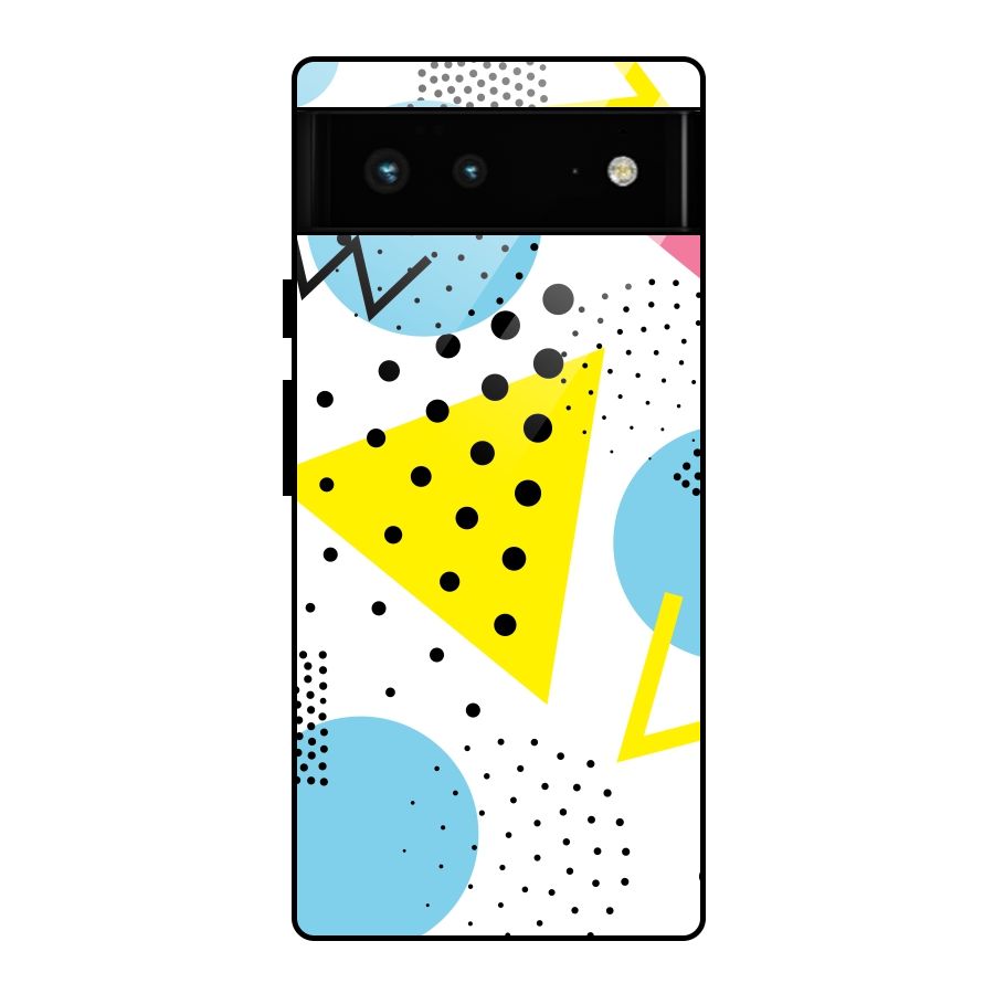 Abstract Geometry Glass Back Case for Google Pixel 6