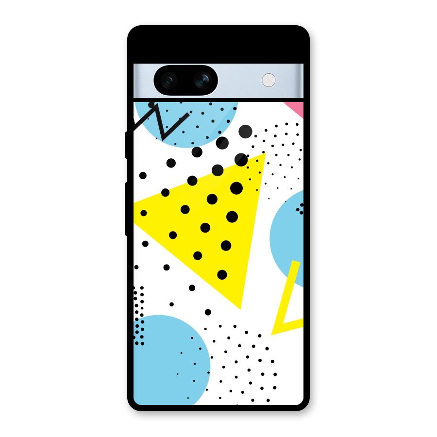 Abstract Geometry Glass Back Case for Google Pixel 7a