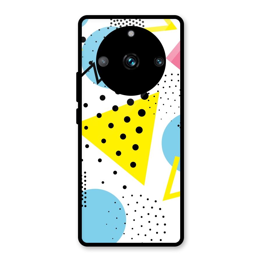 Abstract Geometry Glass Back Case for Realme 11 Pro Plus