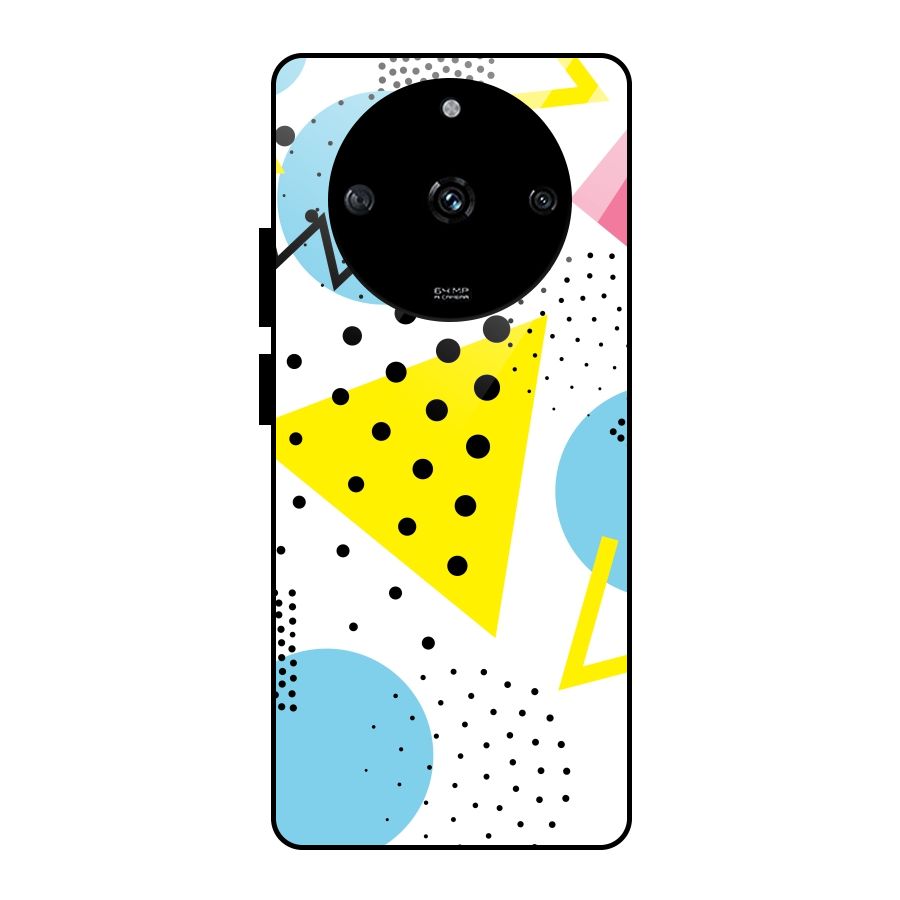 Abstract Geometry Glass Back Case for Realme Narzo 60 5G