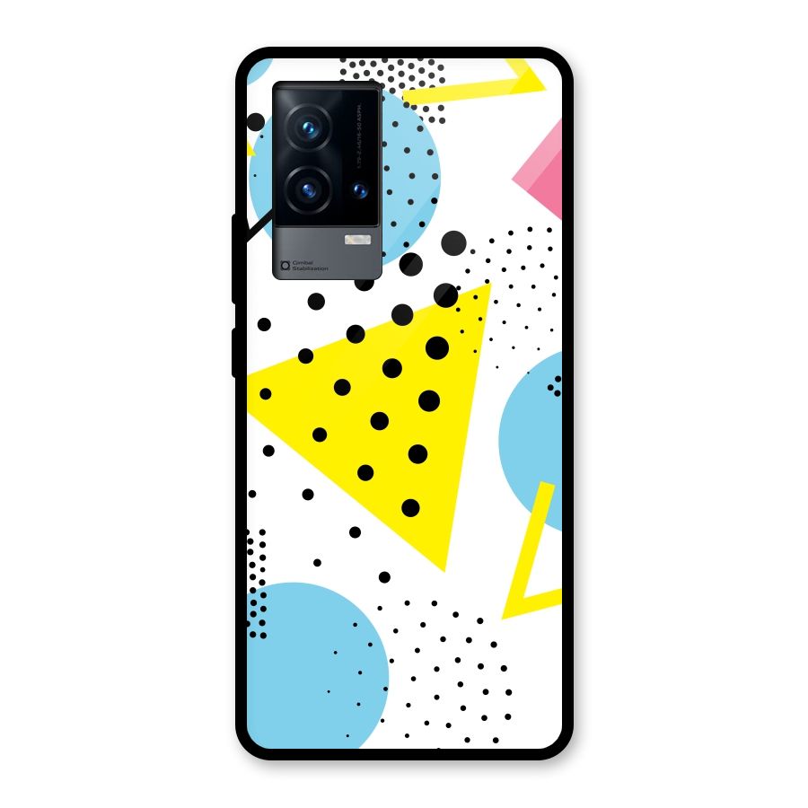 Abstract Geometry Glass Back Case for iQOO 9 5G