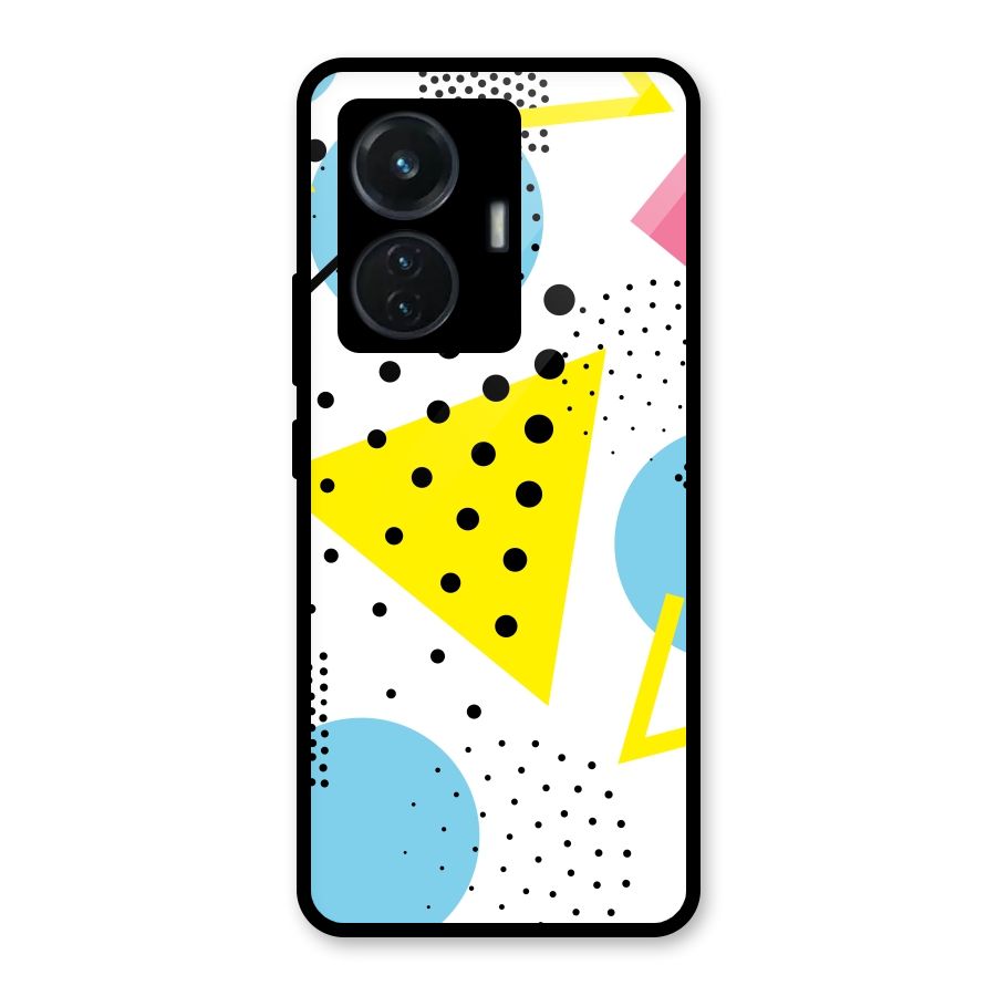 Abstract Geometry Glass Back Case for iQOO Z6 44W