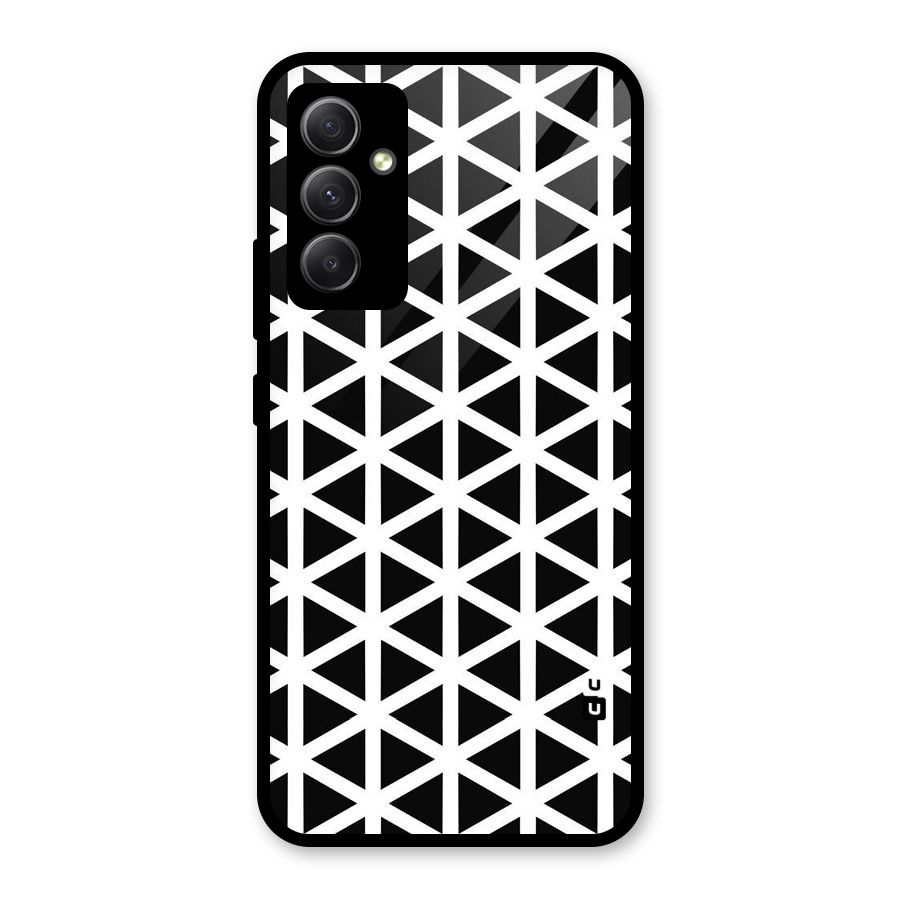 Abstract Geometry Maze Glass Back Case for Galaxy A34