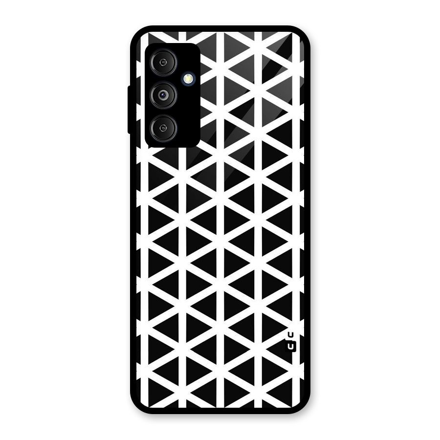 Abstract Geometry Maze Glass Back Case for Galaxy M14 5G