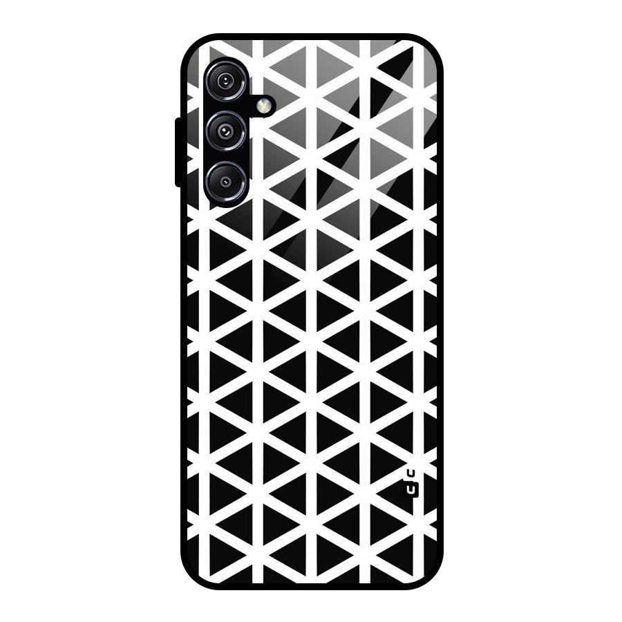 Abstract Geometry Maze Glass Back Case for Galaxy M34 5G