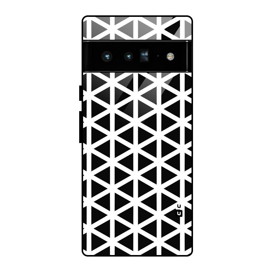 Abstract Geometry Maze Glass Back Case for Google Pixel 6 Pro