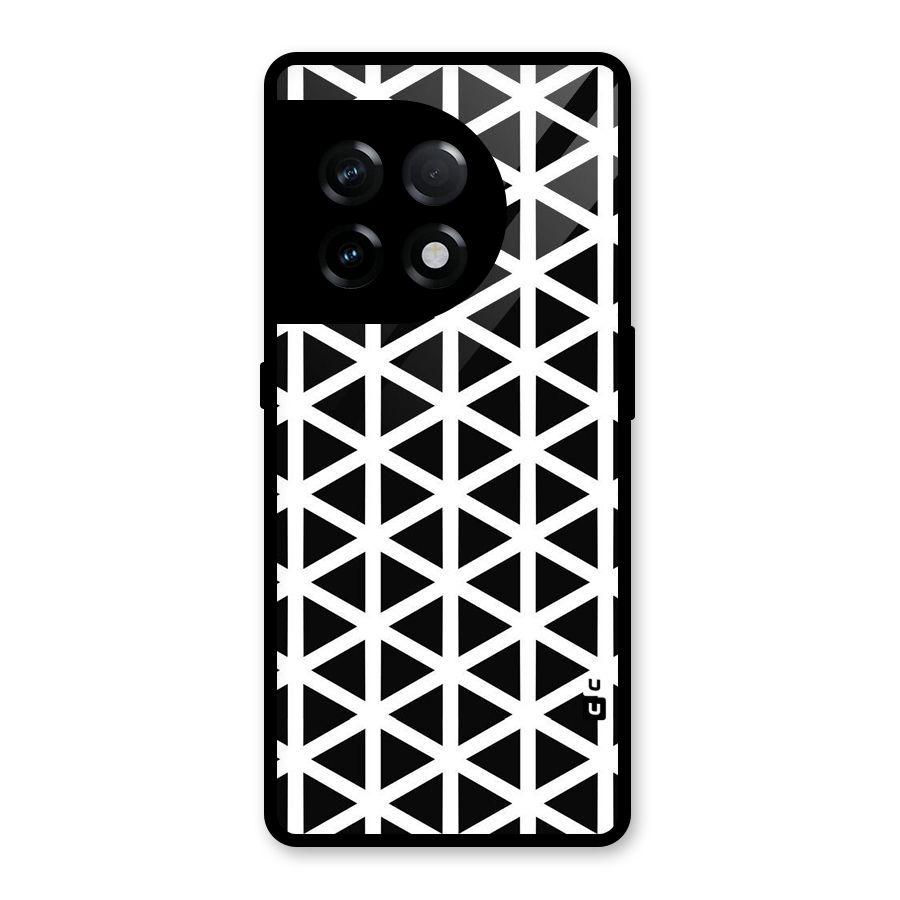 Abstract Geometry Maze Glass Back Case for OnePlus 11R