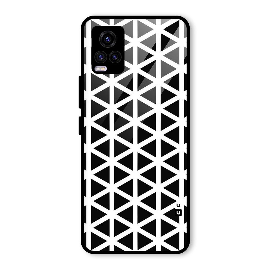Abstract Geometry Maze Glass Back Case for Vivo V20 2021