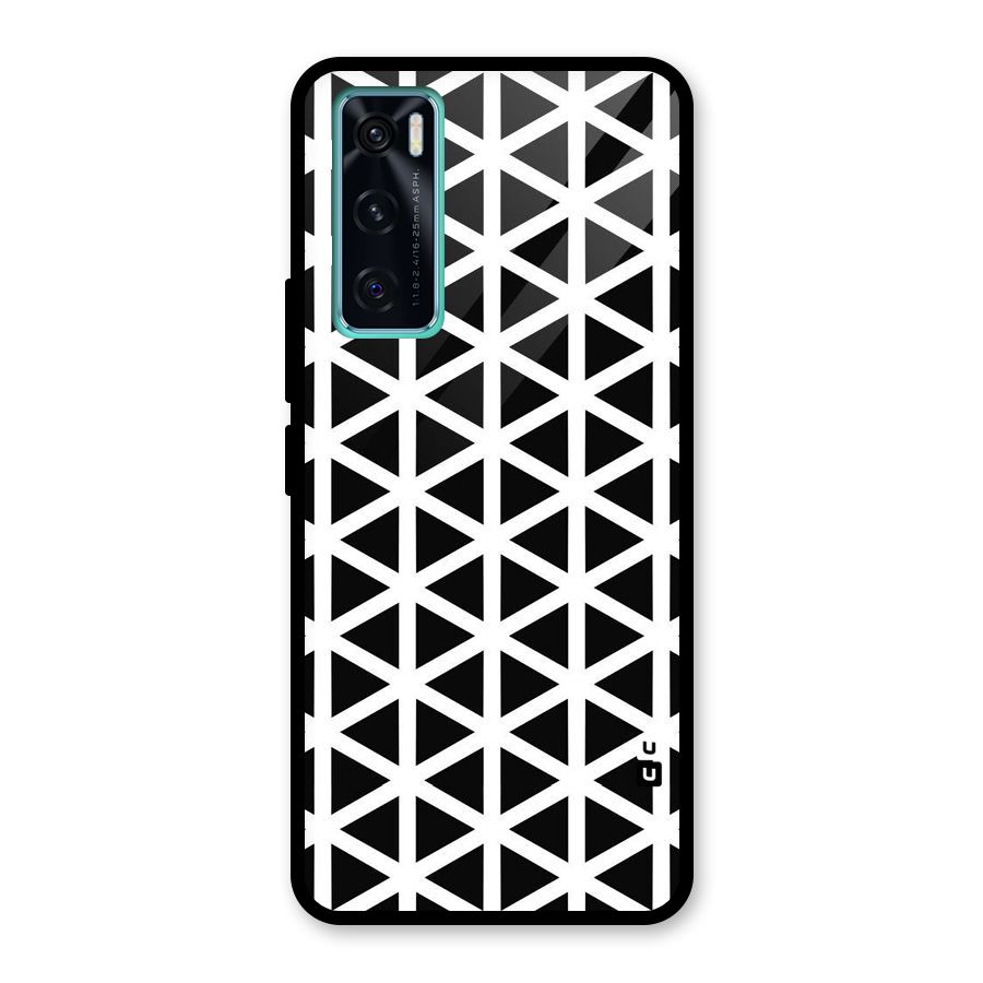 Abstract Geometry Maze Glass Back Case for Vivo V20 SE