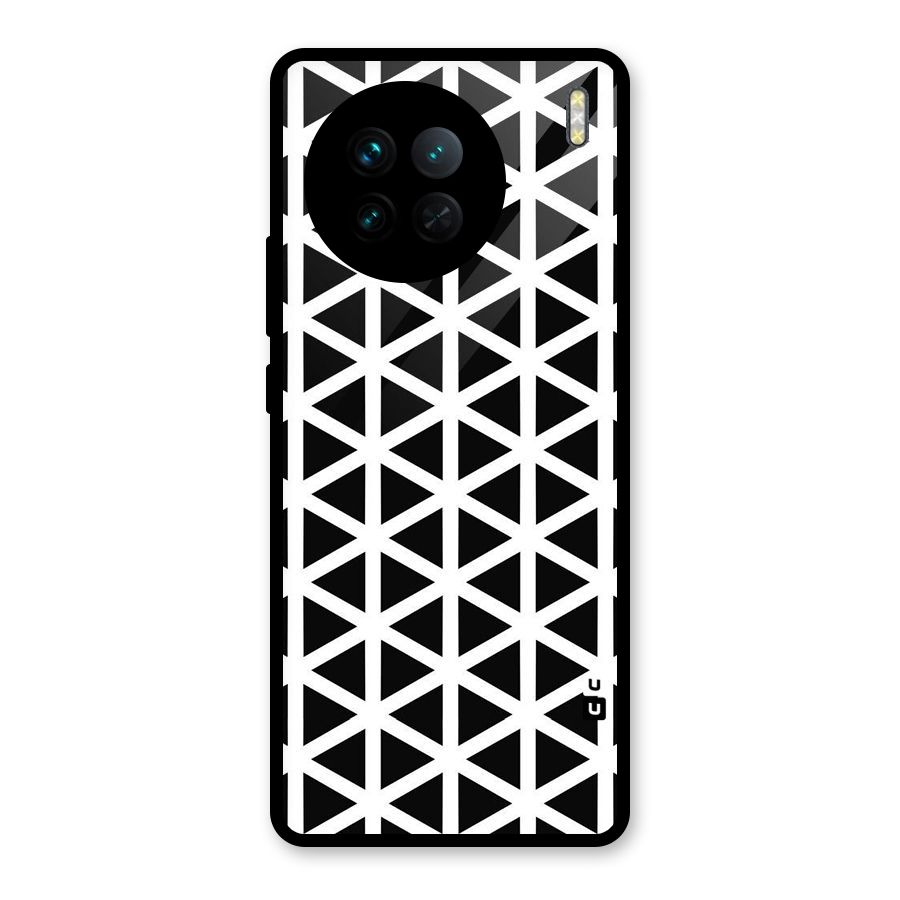 Abstract Geometry Maze Glass Back Case for Vivo X90
