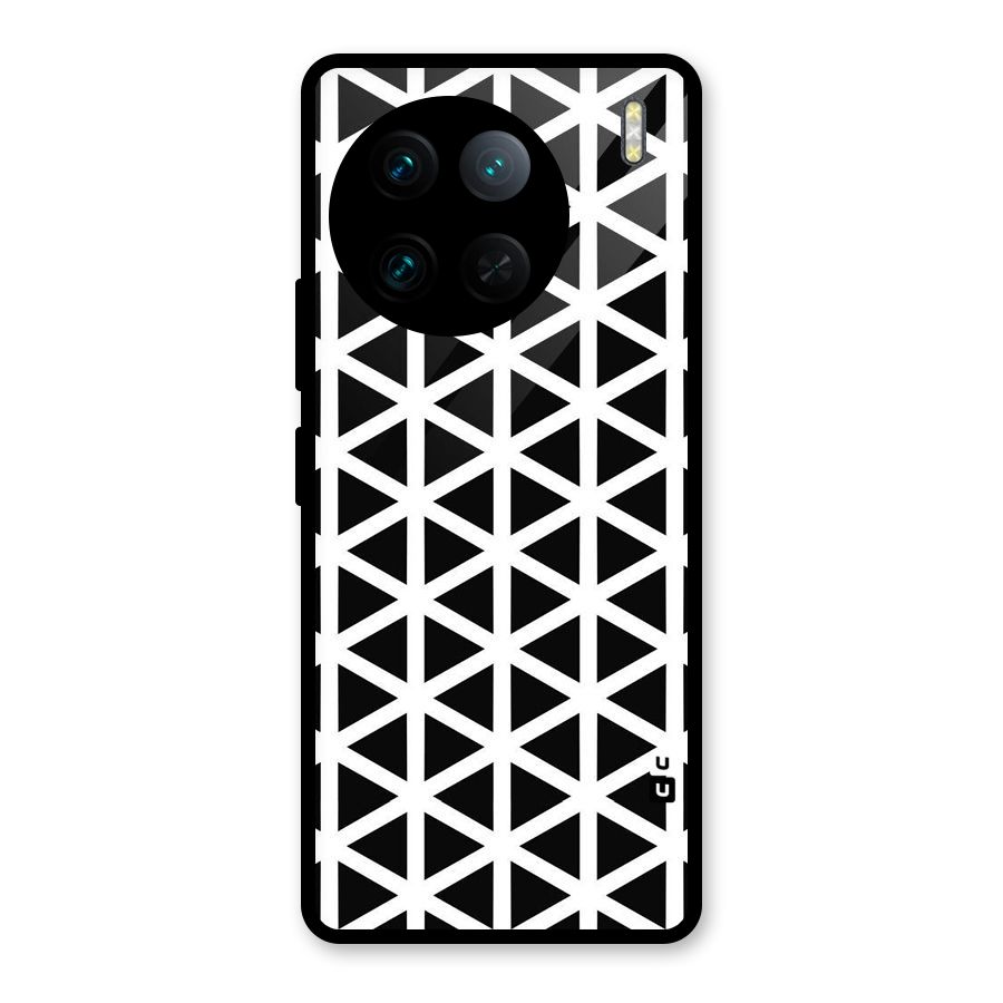 Abstract Geometry Maze Glass Back Case for Vivo X90 Pro