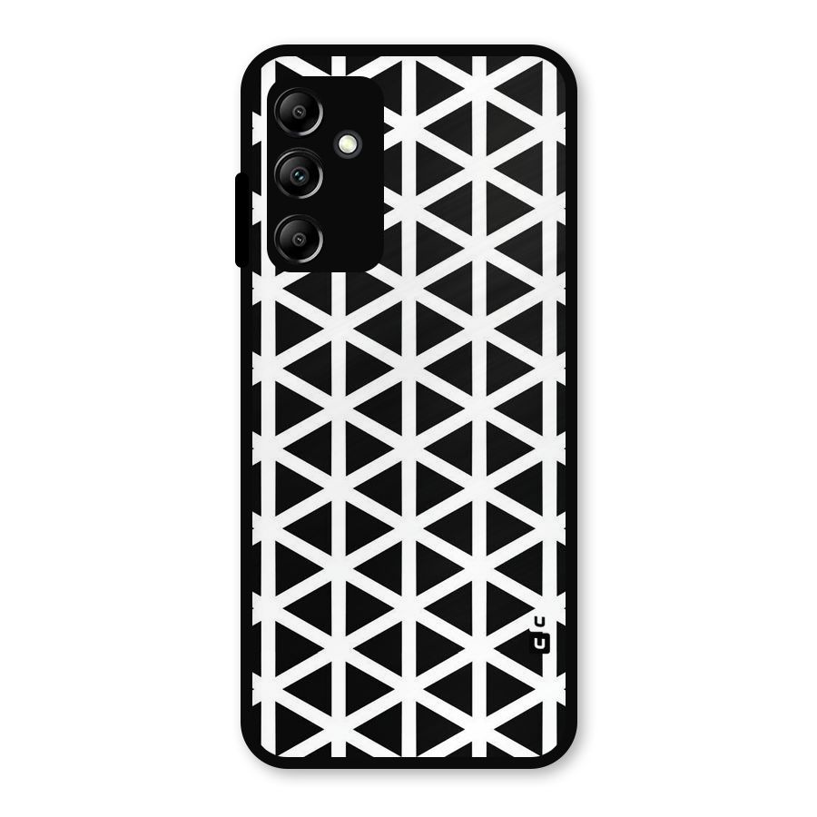 Abstract Geometry Maze Metal Back Case for Galaxy A14 5G