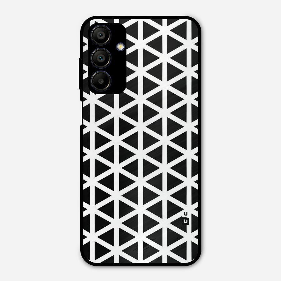 Abstract Geometry Maze Metal Back Case for Galaxy A15 5G