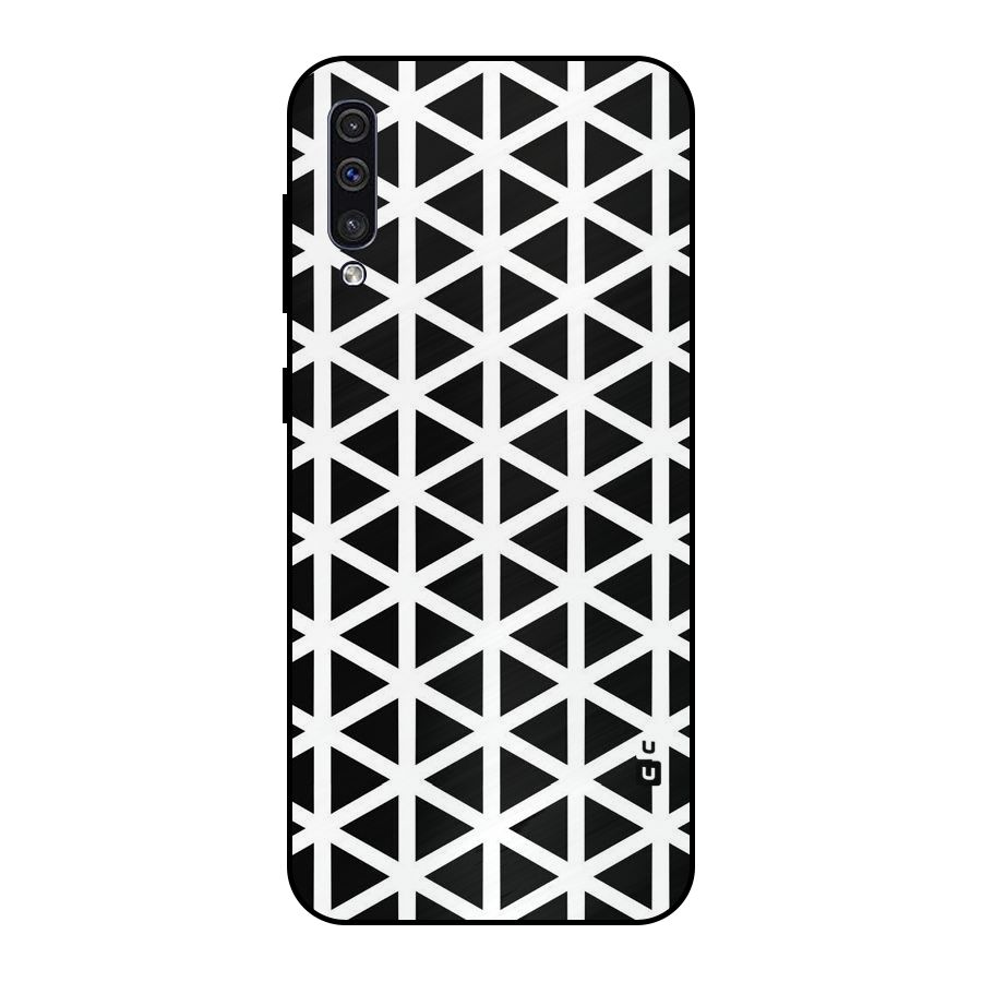 Abstract Geometry Maze Metal Back Case for Galaxy A50