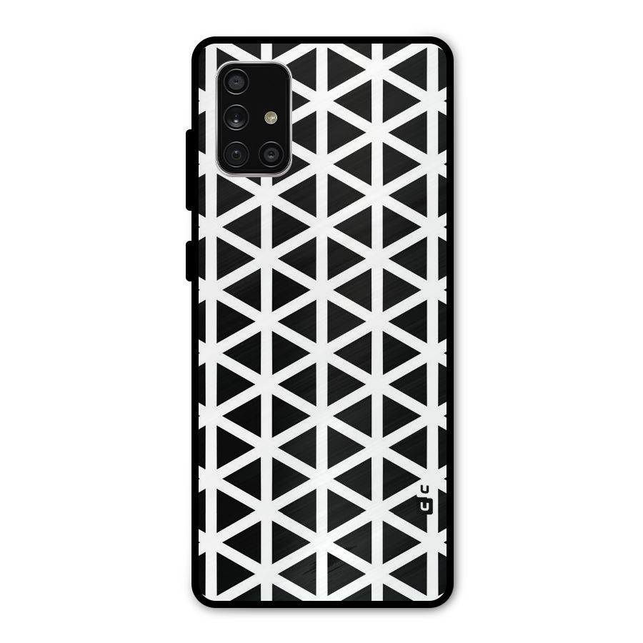 Abstract Geometry Maze Metal Back Case for Galaxy A71