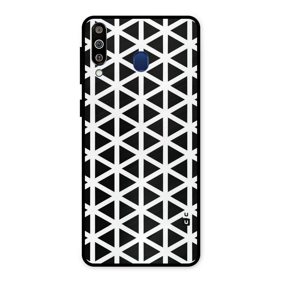 Abstract Geometry Maze Metal Back Case for Galaxy M30