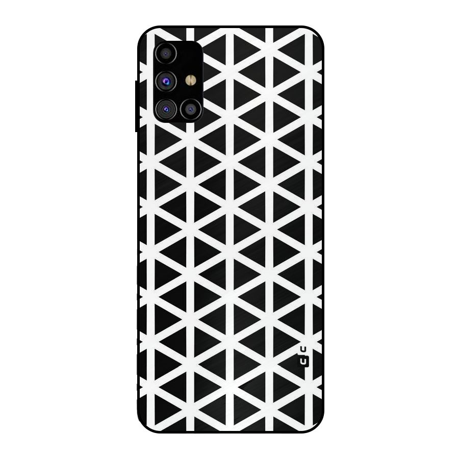 Abstract Geometry Maze Metal Back Case for Galaxy M31s