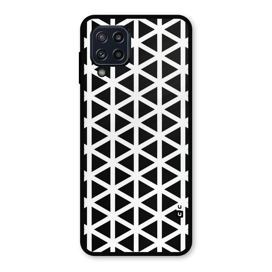 Abstract Geometry Maze Metal Back Case for Galaxy M32