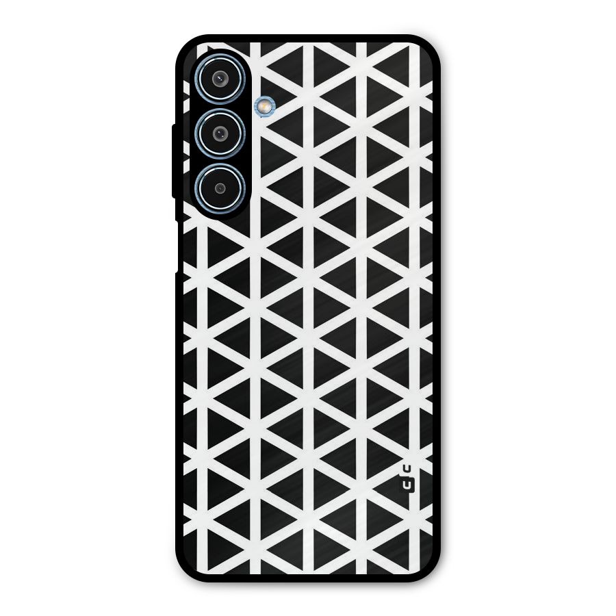 Abstract Geometry Maze Metal Back Case for Galaxy M35