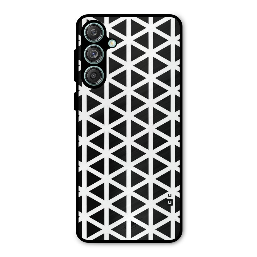 Abstract Geometry Maze Metal Back Case for Galaxy M55 5G