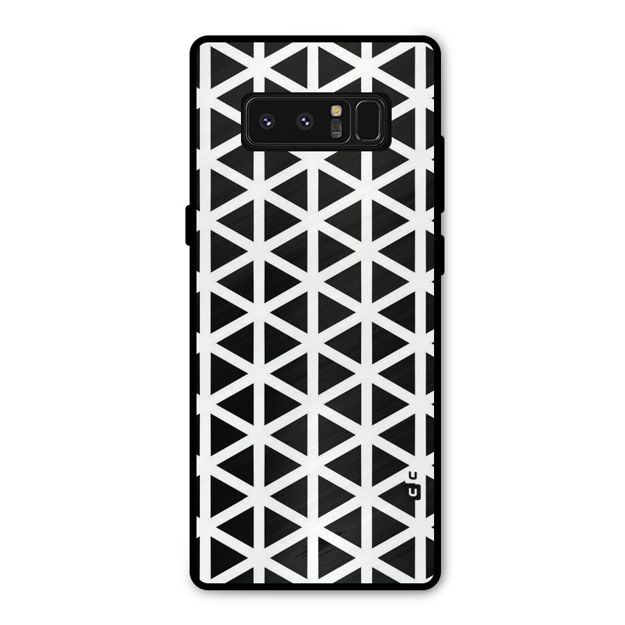 Abstract Geometry Maze Metal Back Case for Galaxy Note 8