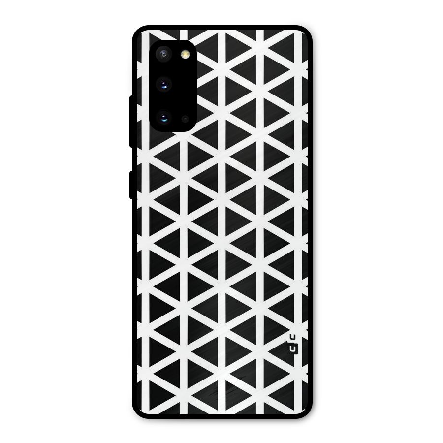 Abstract Geometry Maze Metal Back Case for Galaxy S20