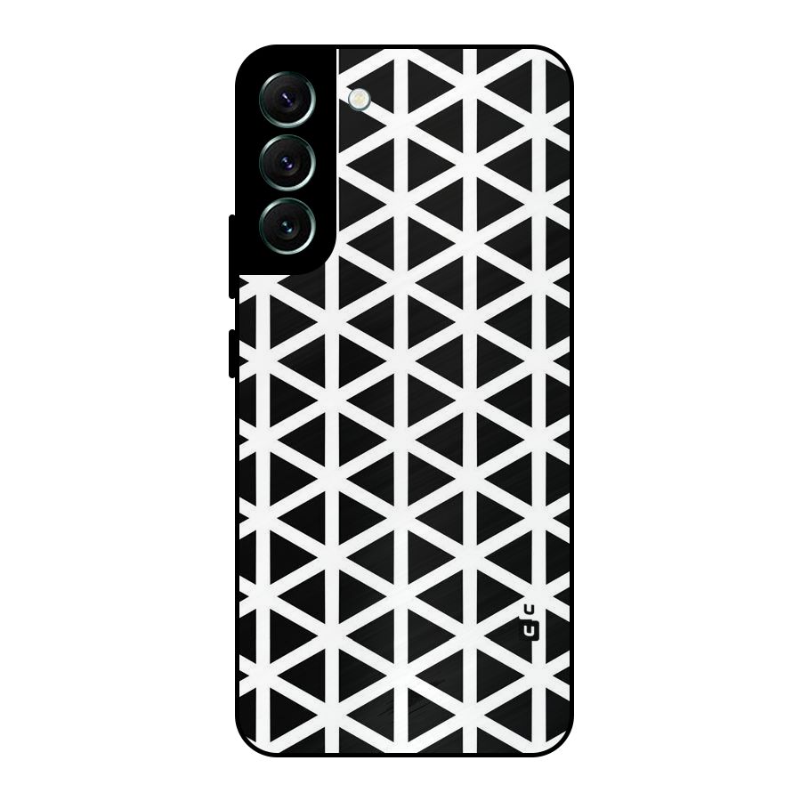 Abstract Geometry Maze Metal Back Case for Galaxy S22 Plus 5G